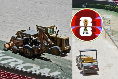 Imágenes exclusivas: Sin césped y con maquinaria; así luce hoy el Estadio Akron rumbo al Mundial 2026