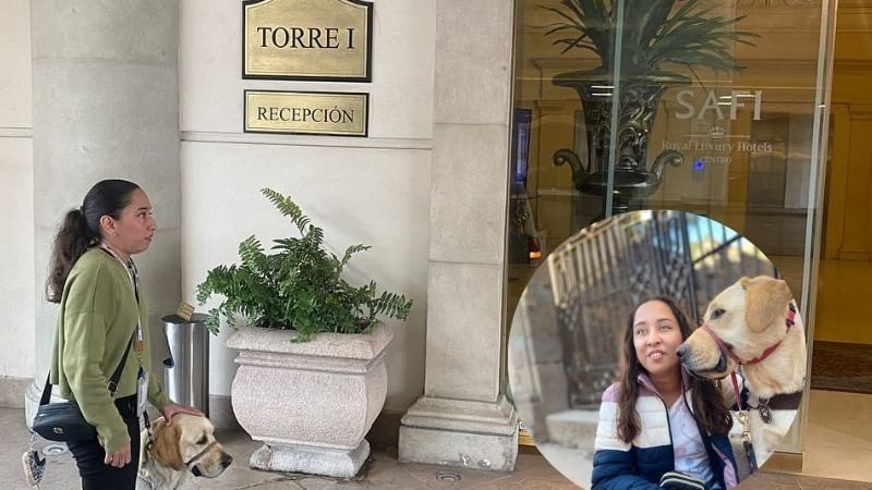 Hoteles Safi se disculpa con Sary por negarle entrada con perro guía