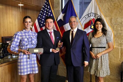 Samuel García recibe las llaves de la ciudad de Austin, Texas