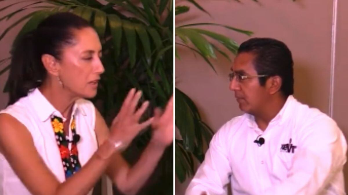 Sheinbaum se enoja durante entrevista