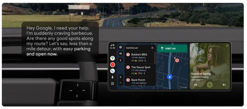 Desde mapas y mensajes hasta música y organización personal, Gemini se convierte en el nuevo copiloto inteligente al volante