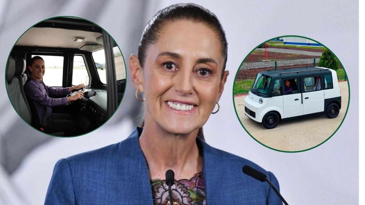 Video: Así manejó Sheinbaum el primer vehículo eléctrico mexicano Olinia