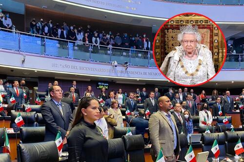 Senado de la República guarda minuto de silencio por la muerte de la reina Isabel II