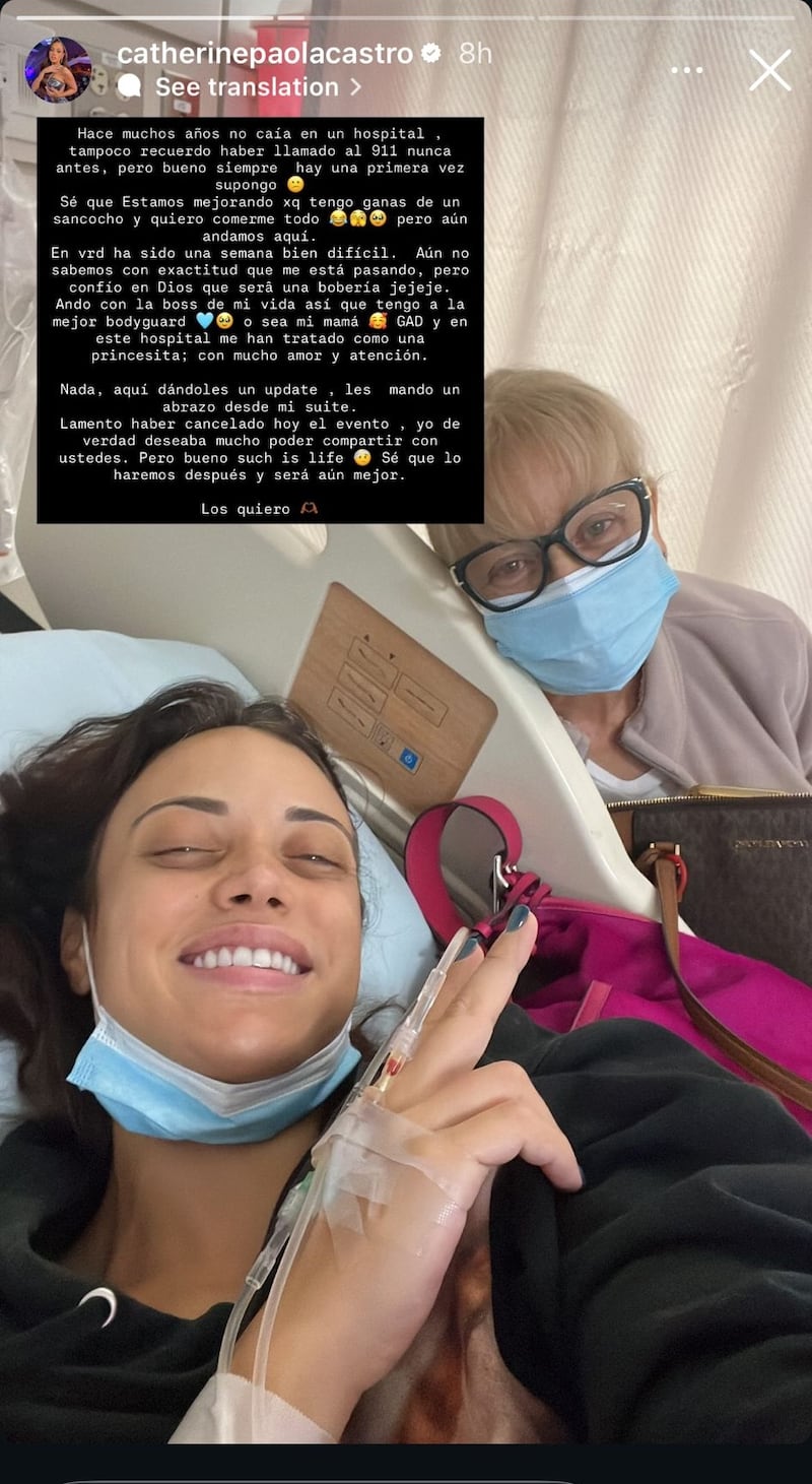 Publicación realizada por la animadora en Instagram.