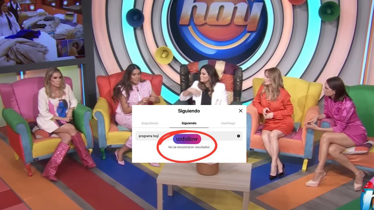 La eliminada de LCDLFMx dejó de seguir al programa en la red social.