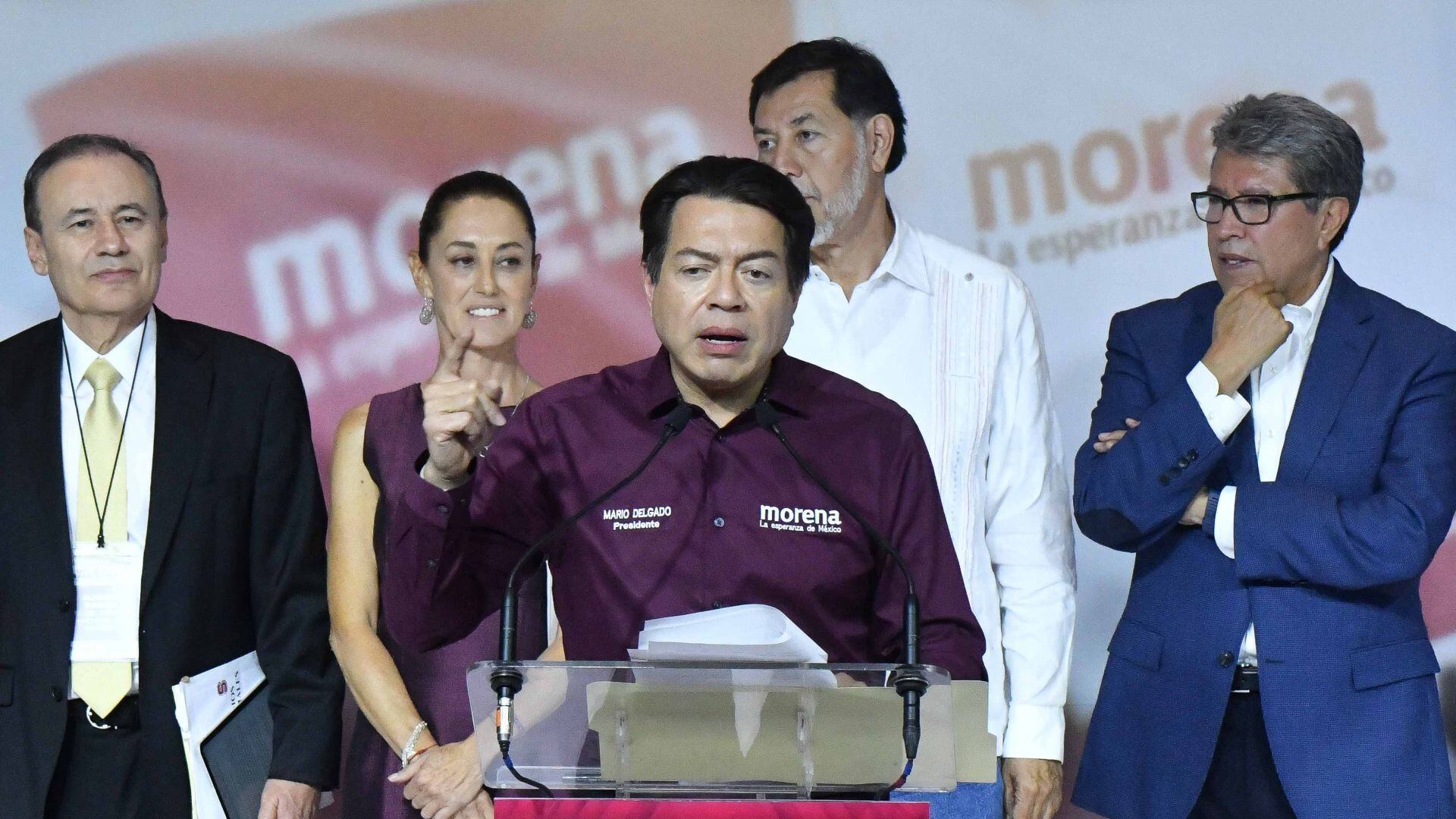 ¿Cuáles fueron los porcentajes que consiguieron las corcholatas de Morena?