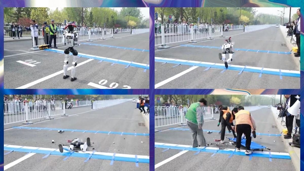 Carrera de robots.