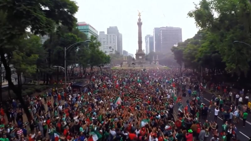 Paseo de la Reforma y el Ángel de Independencia