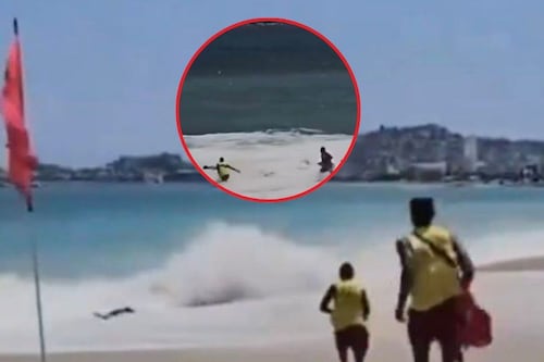 Video: Turistas desobedecen alerta de peligro y provocan rescate en Acapulco, Guerrero