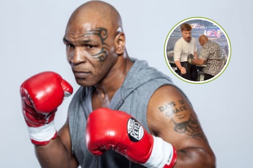 Video: Mike Tyson golpeó a Mr. Beast durante pelea de Canelo vs. Crawford