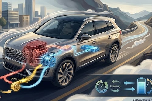 ¿Cómo funciona el motor híbrido de una SUV de lujo?