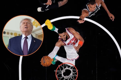 Trump apoya a los Knicks, pero ¿es de ayuda o los “sala”? Así les va a los equipos cuando él acude