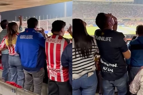 “¡Sin estadio!”: Afición de Chivas se burla de Cruz Azul antes de quedar eliminados (Video)