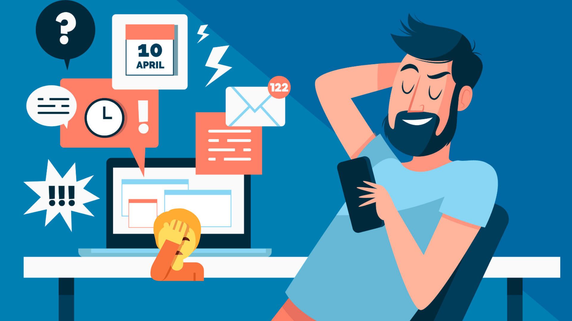 El jefe tóxico, bajos salarios, sobrecarga de trabajo, desmotivación, falta de organización personal y el estrés suelen estar detrás de los empleados enfermos de procrastinación.