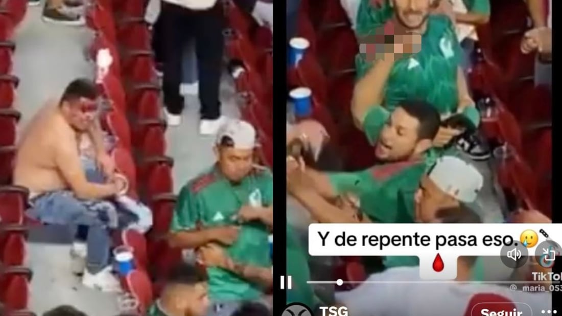 Aficionado es apuñalado en el Mexico vs Qatar