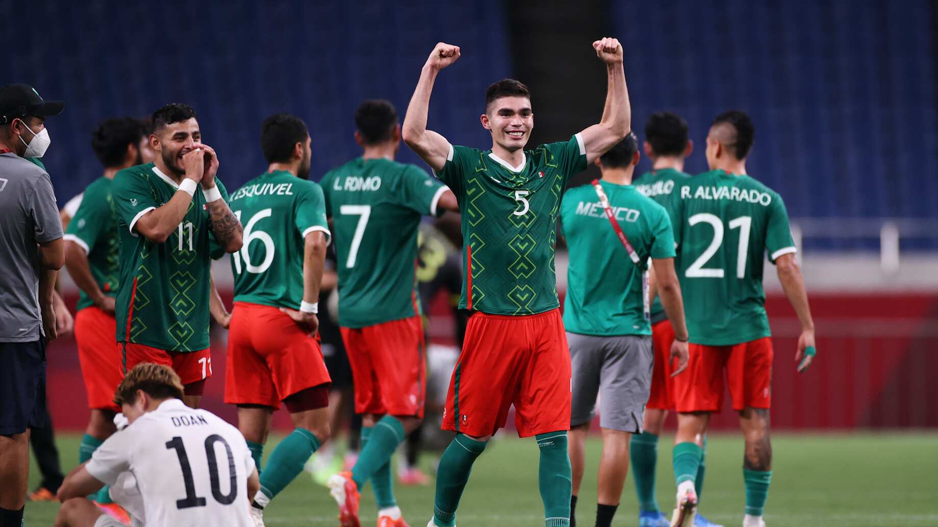México celebra la medalla de bronce | Getty Images