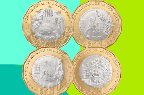 Ya circulan las monedas del Mundial 2026: así son las nuevas piezas de $20 que lanzó Banxico