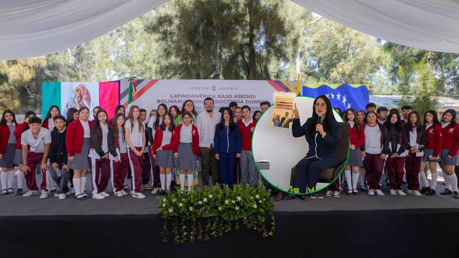 En el encuentro se contrastó el Bolivarianismo con la Doctrina Monroe, concepto que en redes ha sido ironizado como “Donroe”