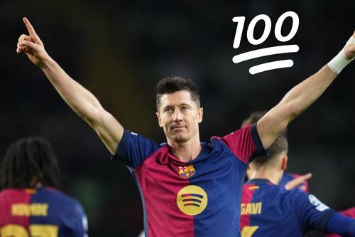 En la misma mesa que Messi y CR7, Robert Lewandowski alcanza los 100 goles en Champions League