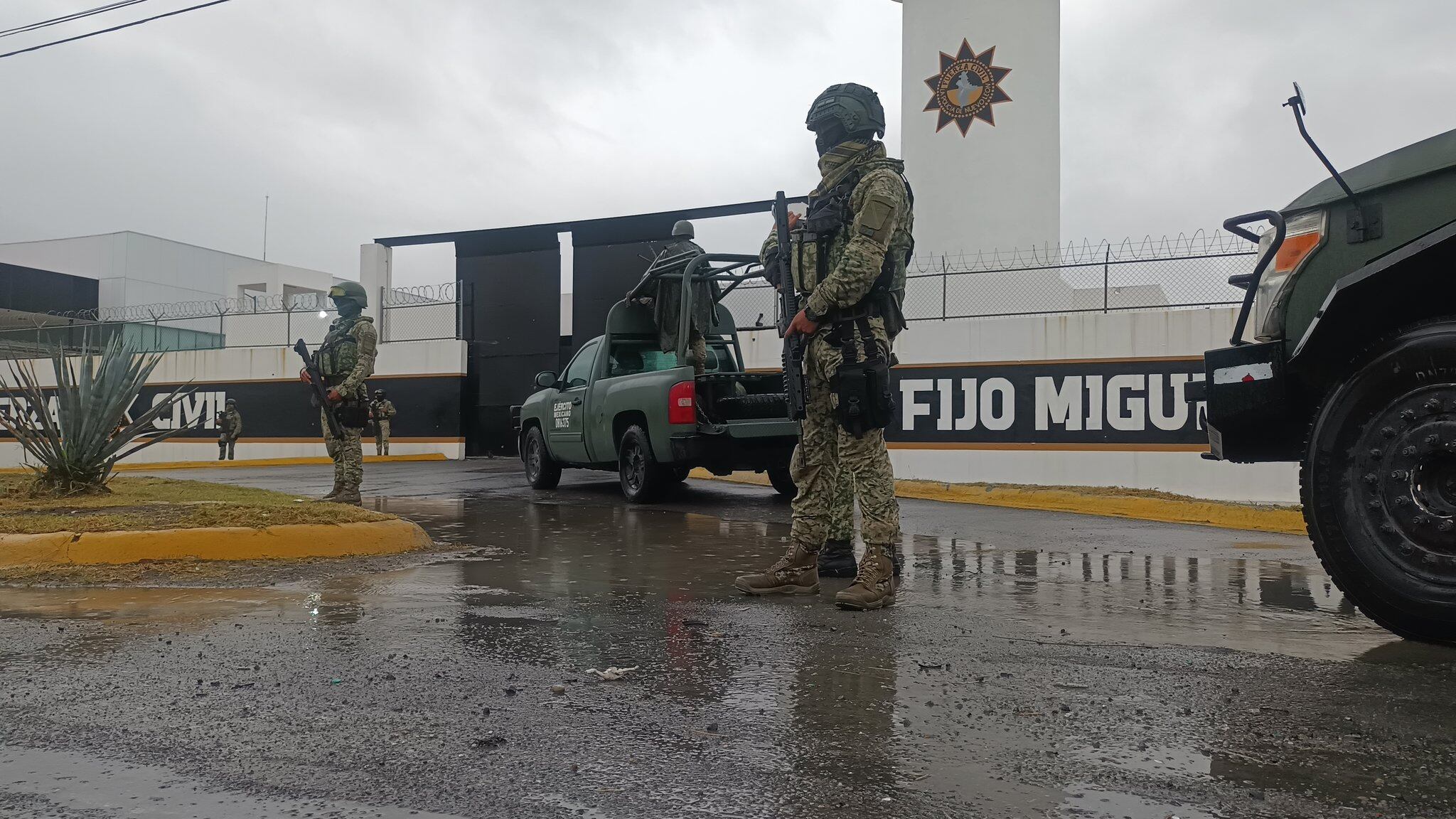 Atacan cuartel de Fuerza Civil en Apodaca