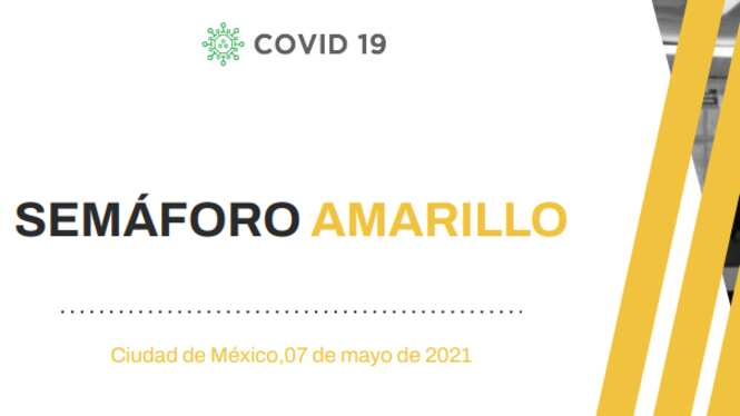 CDMX pasa a semáforo amarillo.