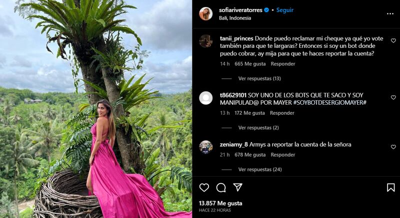 Sofia Rivera Torres / Foto: Instagram @sofiariveratorres