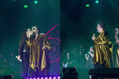 Lucerito reacciona a beso de Lucero y Mijares