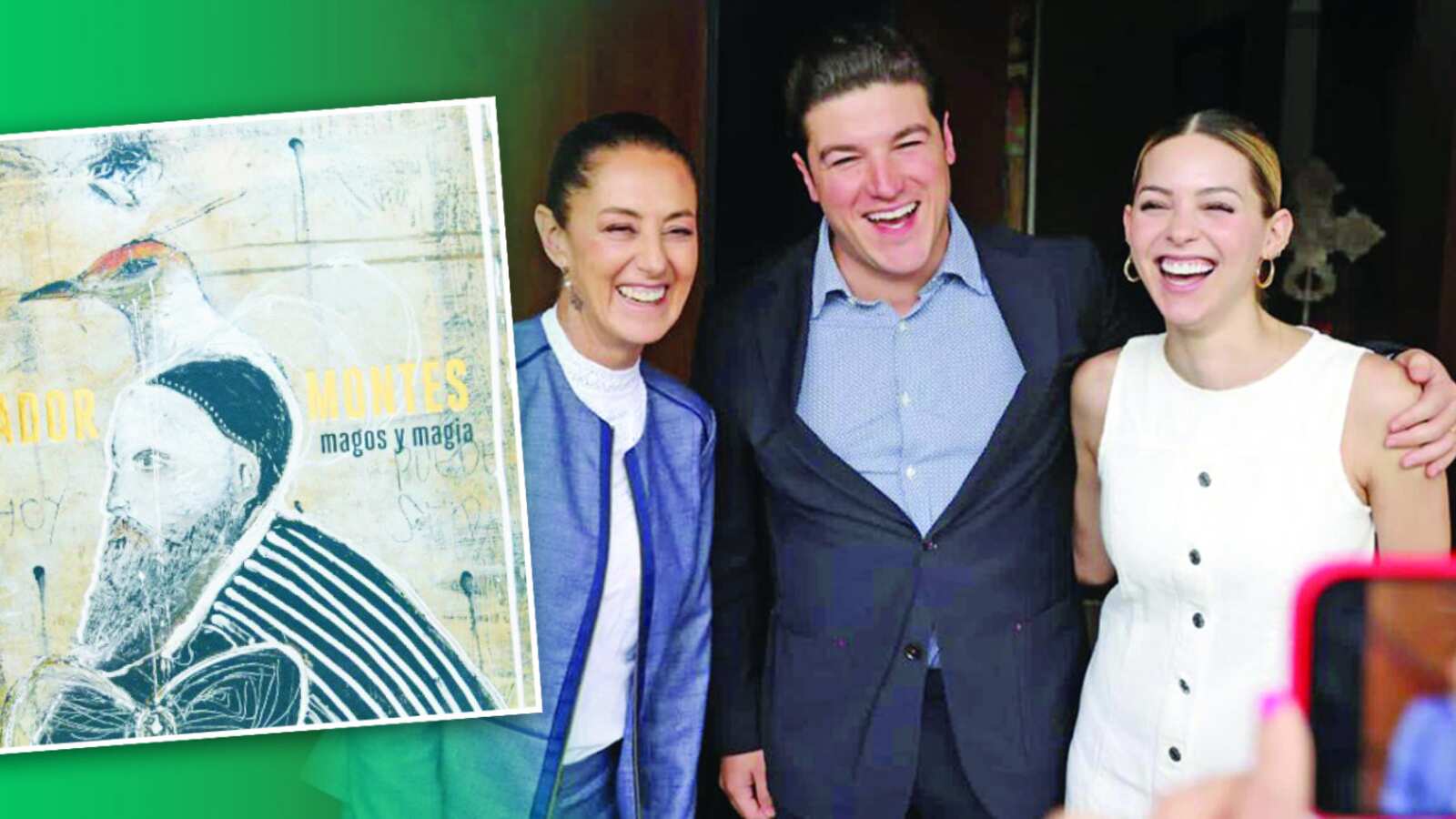 La jefa de Gobierno le regaló a Samuel García un ejemplar de Amador Montes.