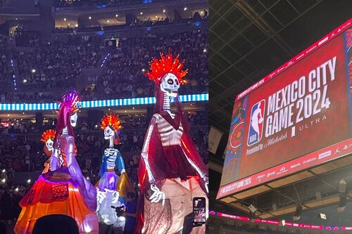¡Espectacular! La afición mexicana, Jáquez y NBA festejan Día de Muertos con lleno total