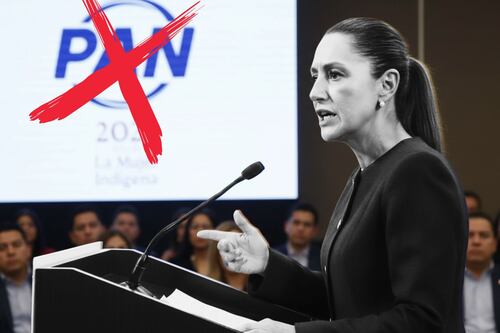 Sheinbaum llama “insensibles” a panistas por relanzar su partido en plena crisis nacional