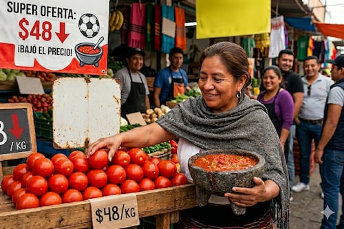 Jitomate da tregua: sí habrá salsa para el Mundial; ya bajó a 48 pesos