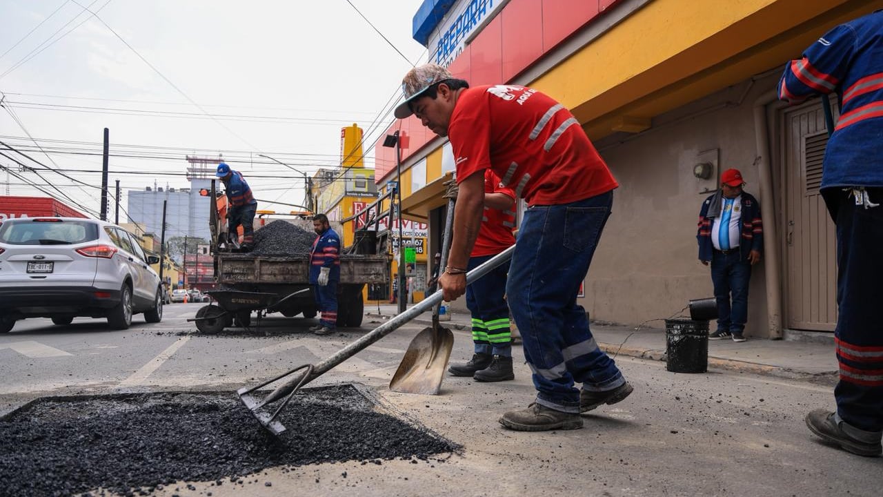 Las secretarías de Administración y la de Servicios Públicos conjuntaron esfuerzos para realizar estos trabajos en el Centro.