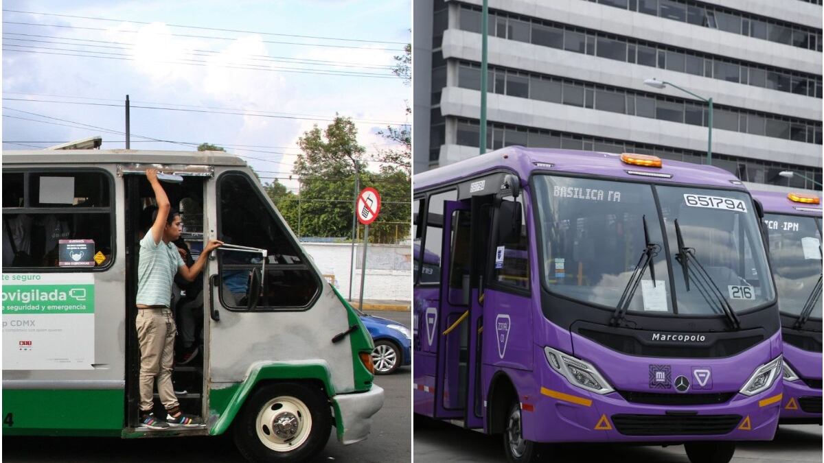 Sacan de circulación a microbuses en la CDMX