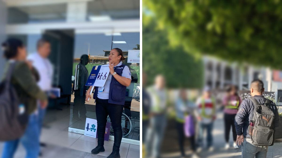 Infractores convertidos en voluntarios limpian y pintan bancas en el Parque Metropolitano, uno de los puntos con mayor participación del programa de Servicio Comunitario en León. 