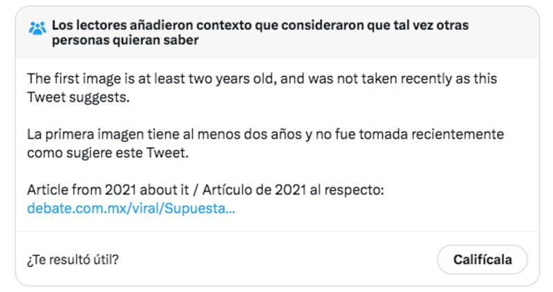 Imagen de aluxe compartida por AMLO es fake.