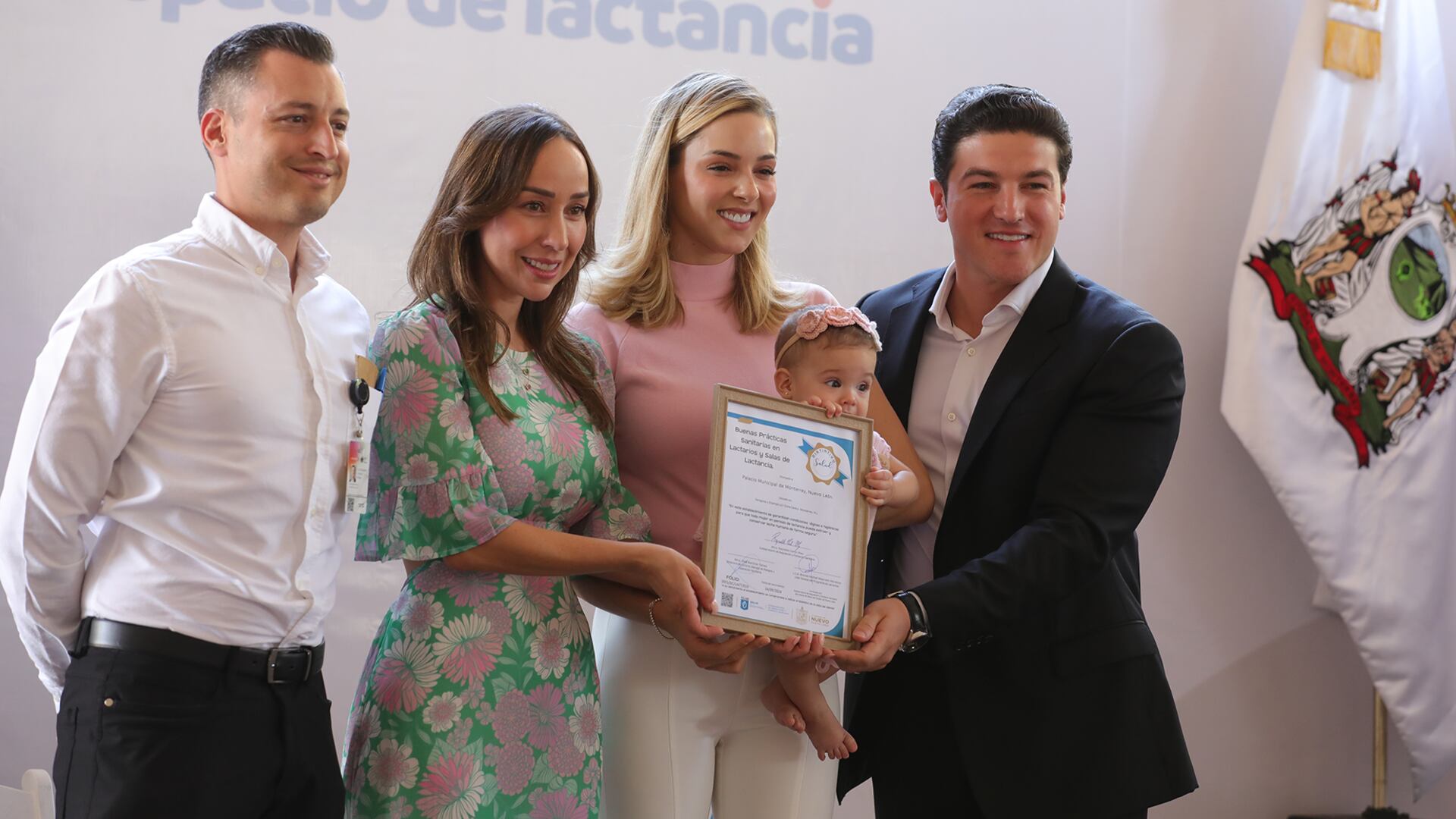 Luis Donaldo Colosio Riojas, Marilú de Colosio, Mariana Rodríguez, Mariel y Samuen García.