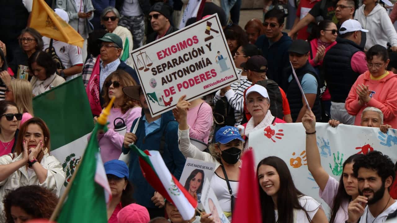 Manifestación contra la Reforma Judicial domingo 8 de septiembre.