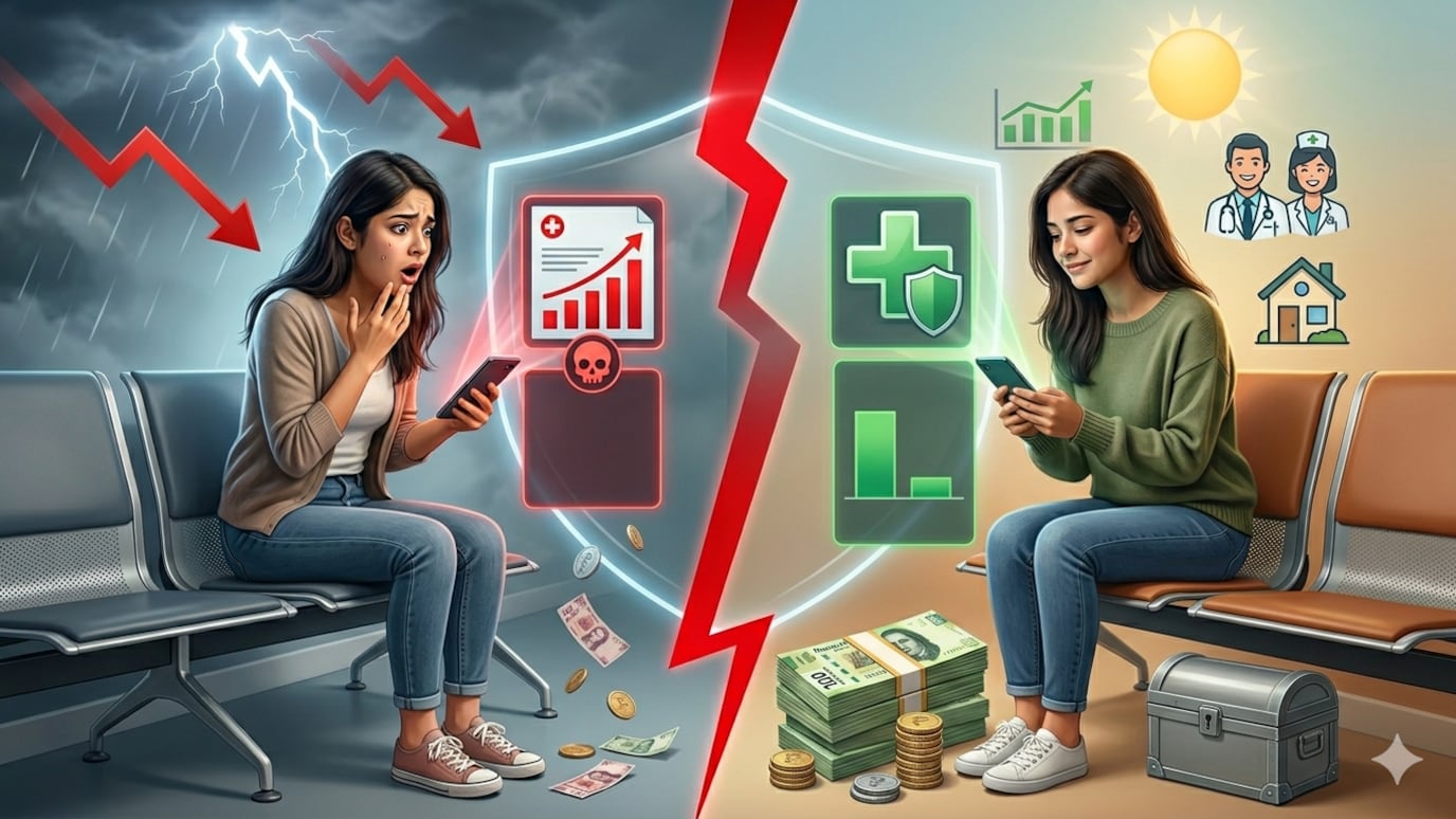 Sin seguro pagas cuentas completas; con cobertura, solo cubres una parte y evitas gastos médicos que pueden superar tus ingresos.