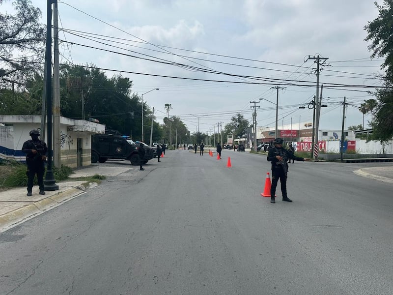 En este momento cada rincón de Linares es custodiado por elementos de la policía del Estado.