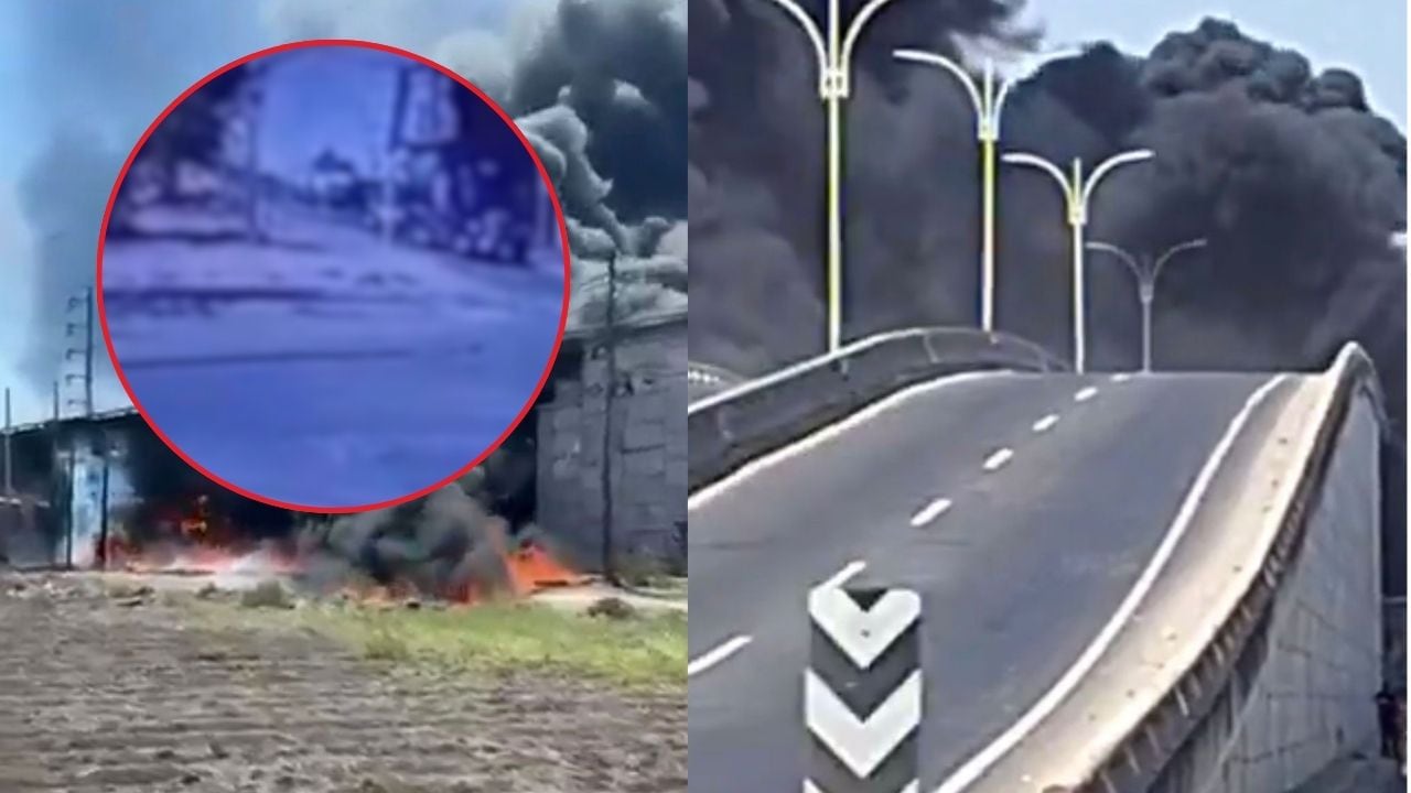 Choque de pipa y tren en Querétaro