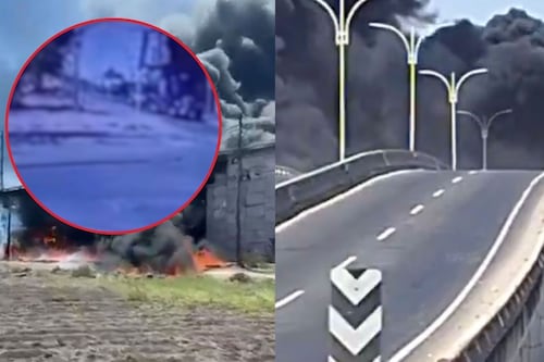 Captan en video el brutal choque entre pipa y tren en El Marqués; reportan heridos tras incendio