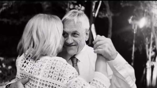 Sebastián Piñera y su esposa Cecilia Morel