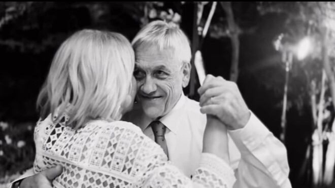 Sebastián Piñera y su esposa Cecilia Morel