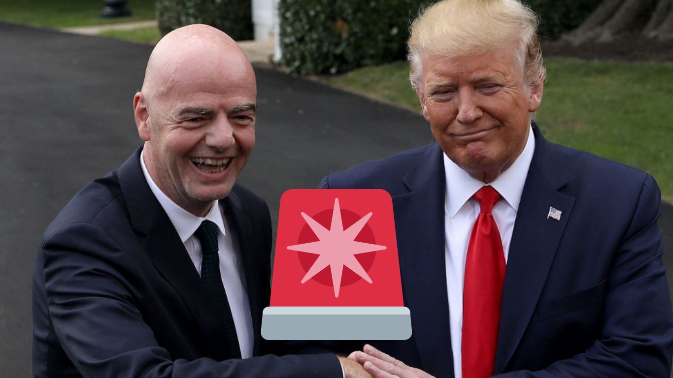 Gianni Infantino y Donald Trump