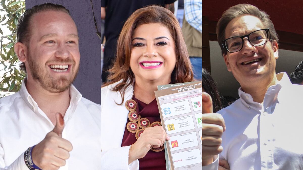 Los candidatos y la candidata acudieron a votar esta mañana. (Especial/ Cuartoscuro)