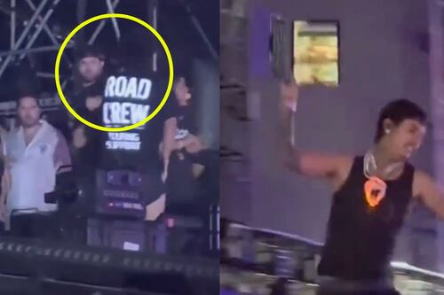 Natanael Cano golpea a su DJ y rompe una computadora durante show de Baja Beach Fest