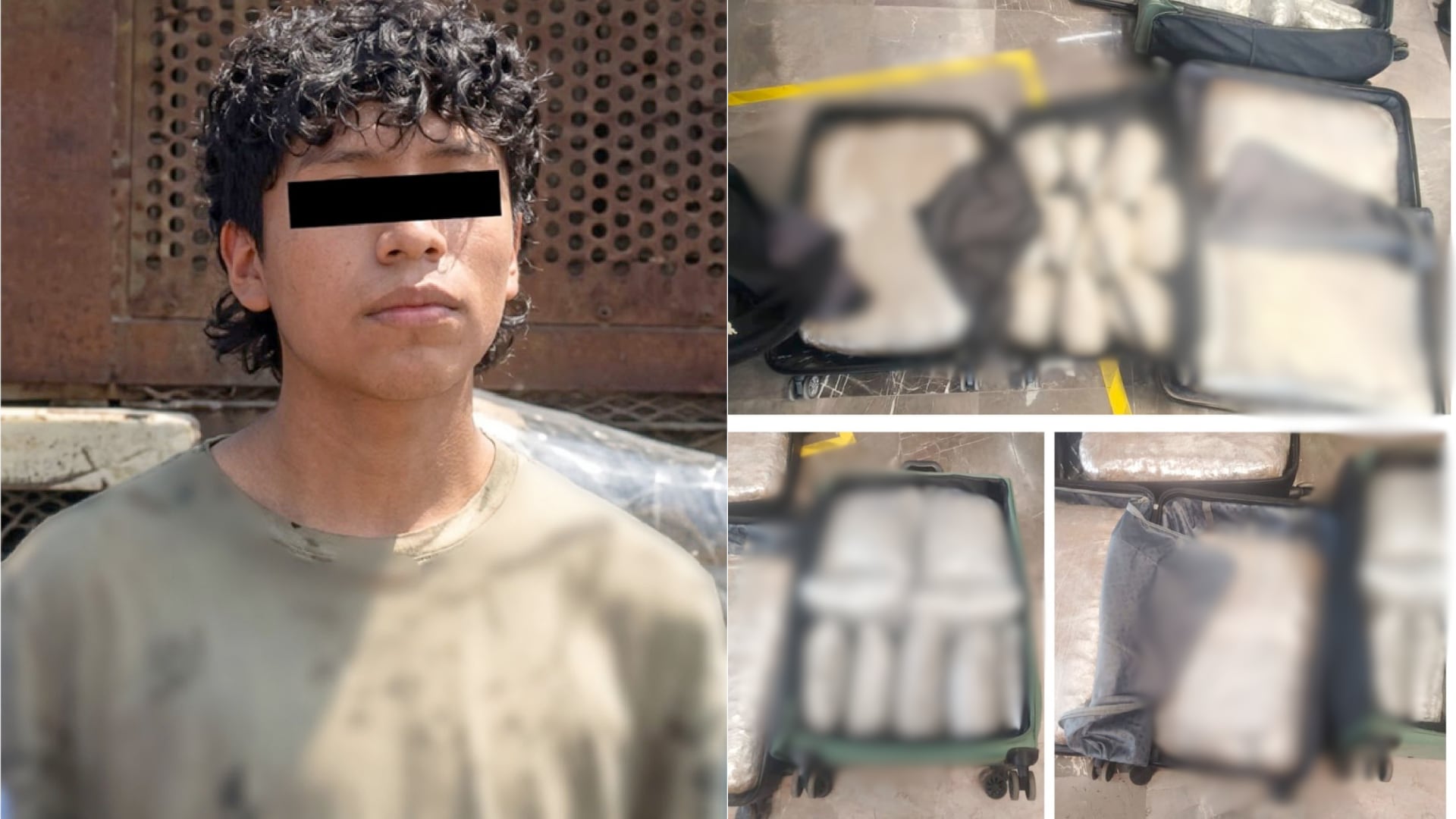 El joven de 19 años pretendía viajar a Xalapa, Veracruz, cuando autoridades localizaron 22 envoltorios