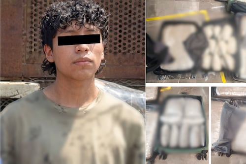 Detienen en la TAPO a joven que viajaba con 47 kilos de presunta marihuana en maletas