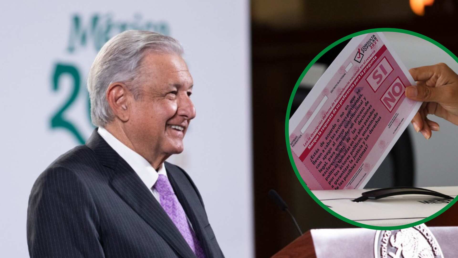 El presidente aprovechó la pregunta para hablar de la consulta popular