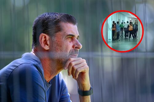 Con todo, Fernando Hierro encara al árbitro en vestidores del Akron